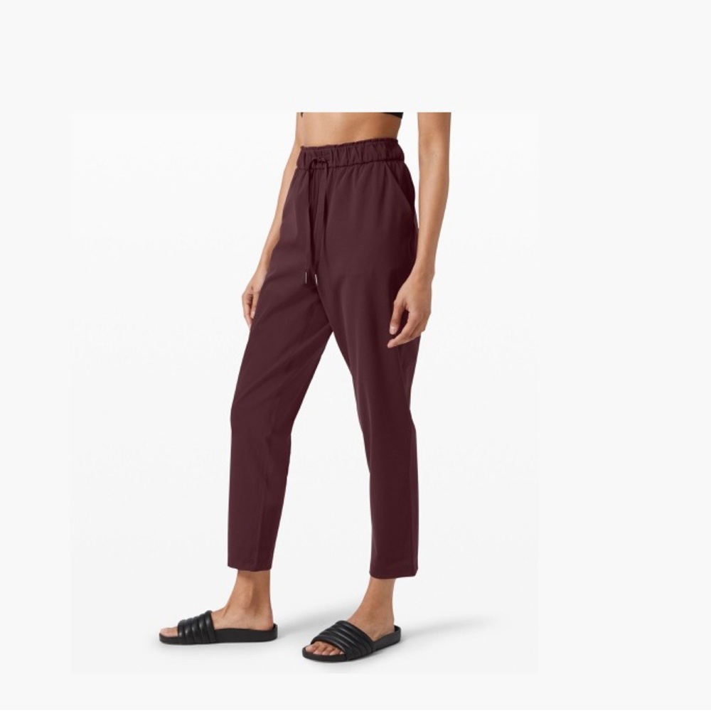 LuluLemon keep moving pant (color is the burgundy)